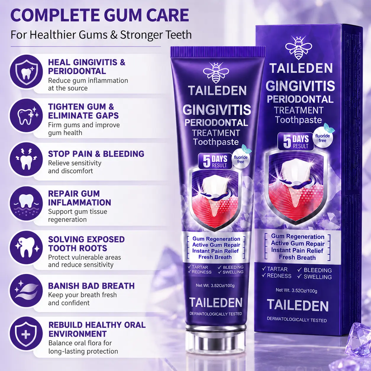 Gingivitis Periodontal Treatment Toothpaste - Image 2