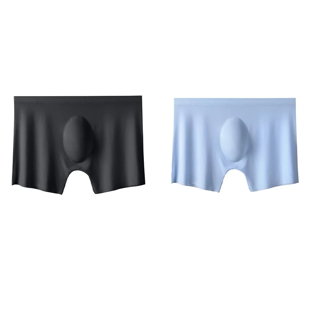 2Pcs Mens Ice Silk Breathable Panties Underwear - Image 14