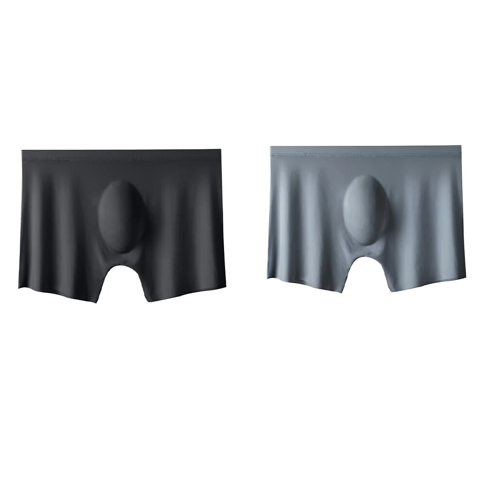 2Pcs Mens Ice Silk Breathable Panties Underwear - Image 10