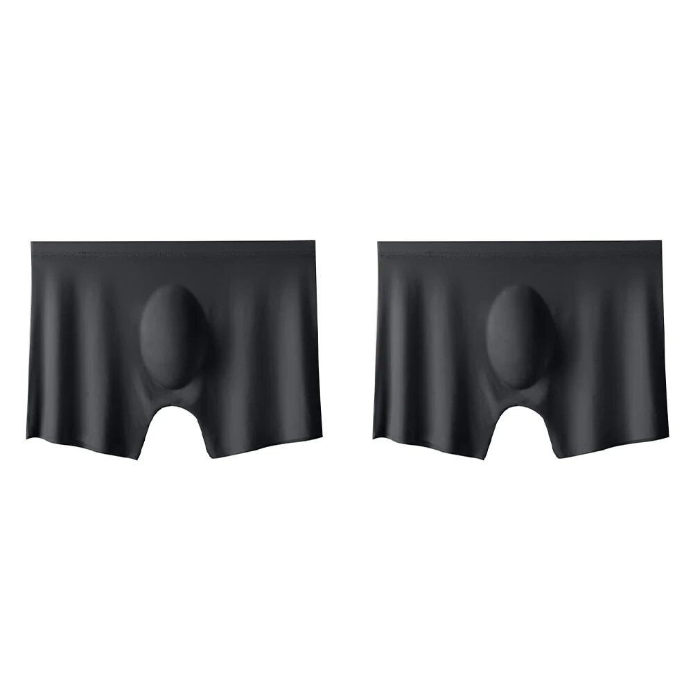 2Pcs Mens Ice Silk Breathable Panties Underwear - Image 12