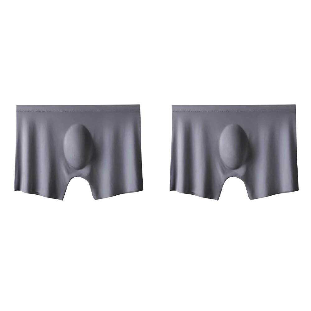 2Pcs Mens Ice Silk Breathable Panties Underwear - Image 9