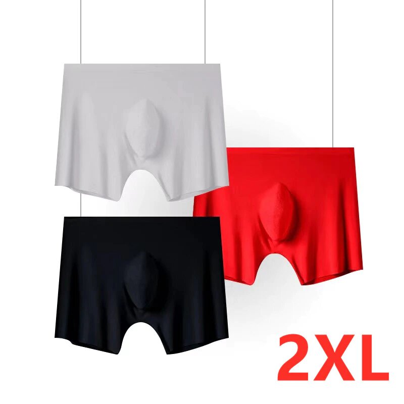 3 PCS Mens Ice Silk Breathable Underwear - Image 9