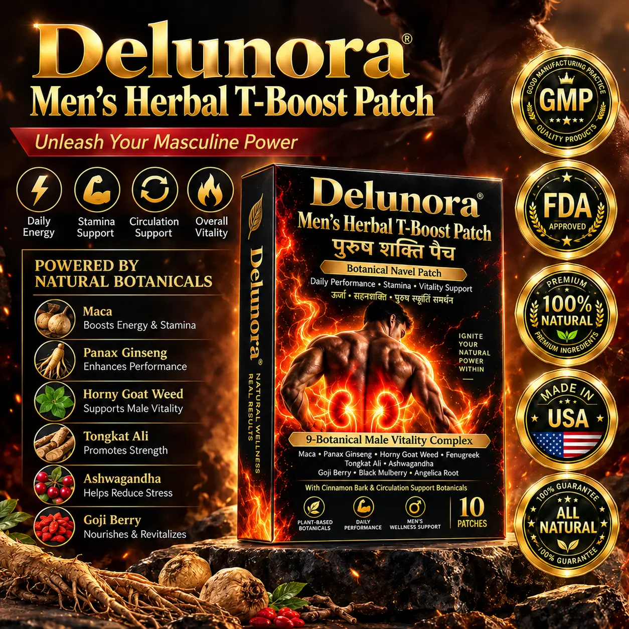 Men's Herbal T-Boost Patch