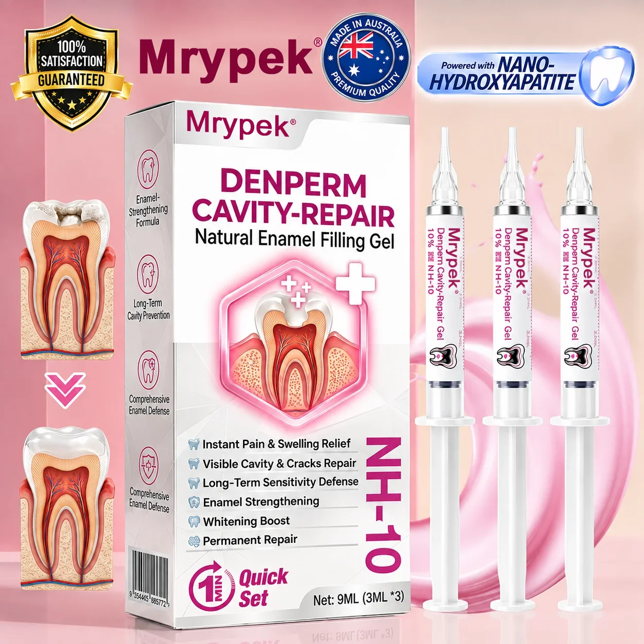 DenPerm Cavity-Repair Natural Enamel Filling Gel