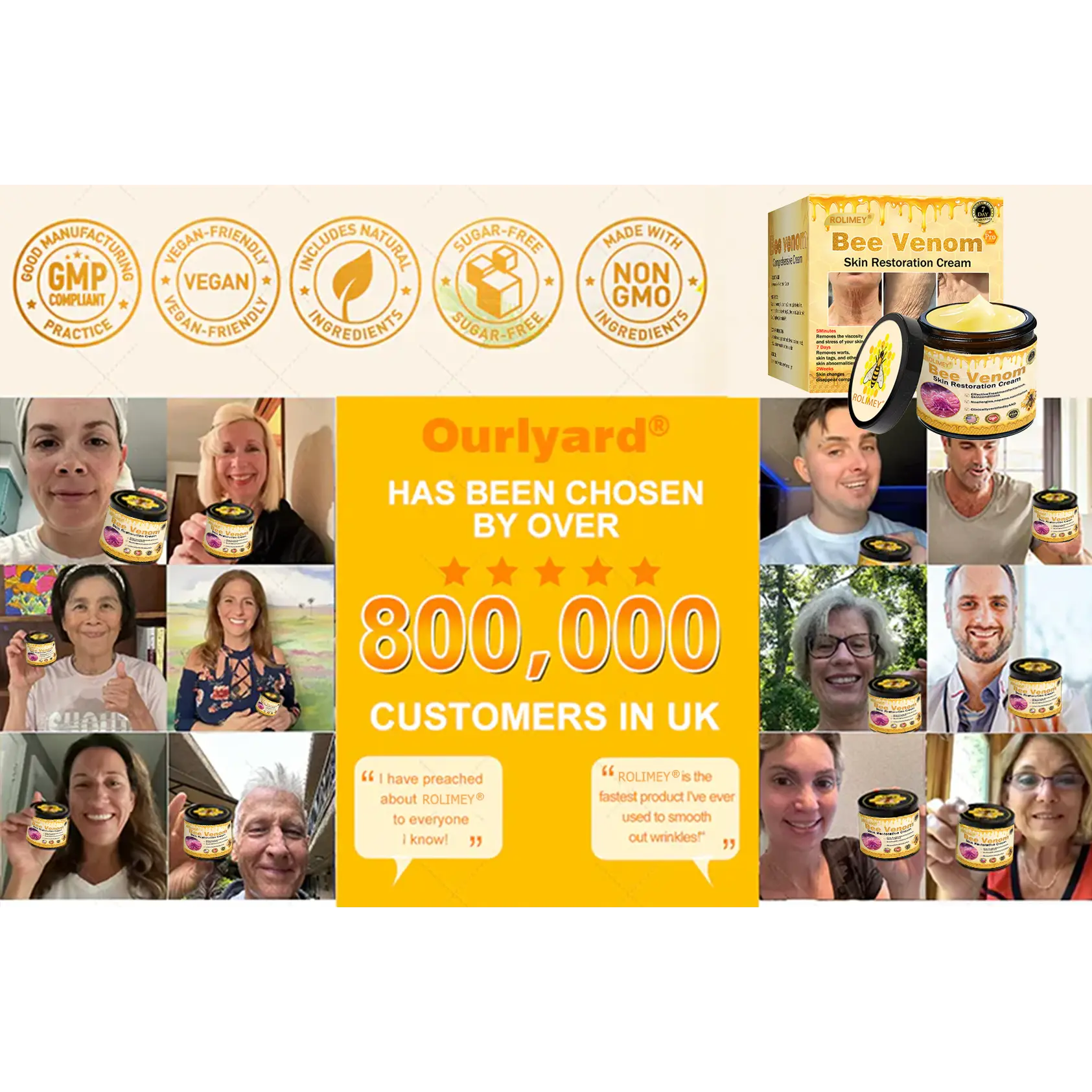 Bee venom Pro Comprehensive Cream—Tightening for Skin Types - Image 13