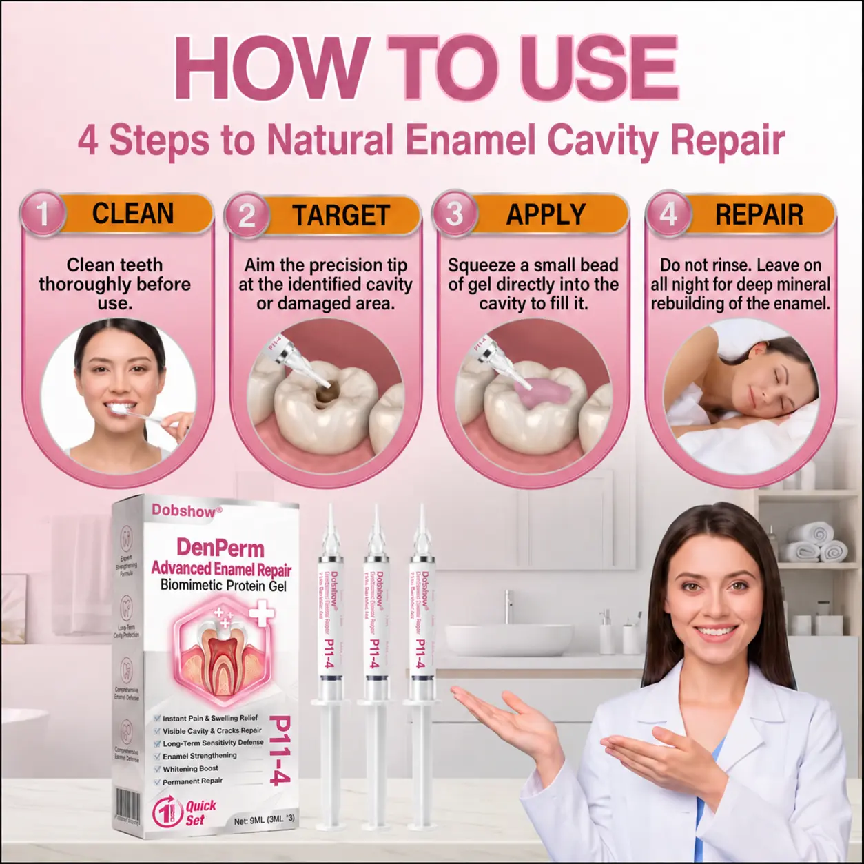 🦷 DenPerm Advanced Enamel Repair Biomimetic Protein Gel - Image 9