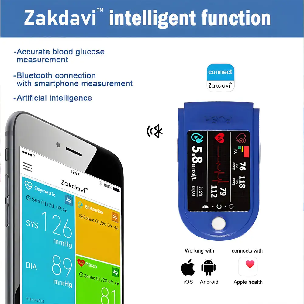 High Precision Non-invasive Glucose Meter 👨⚕️Clinical certification & 99.9% Accuracy - Image 10