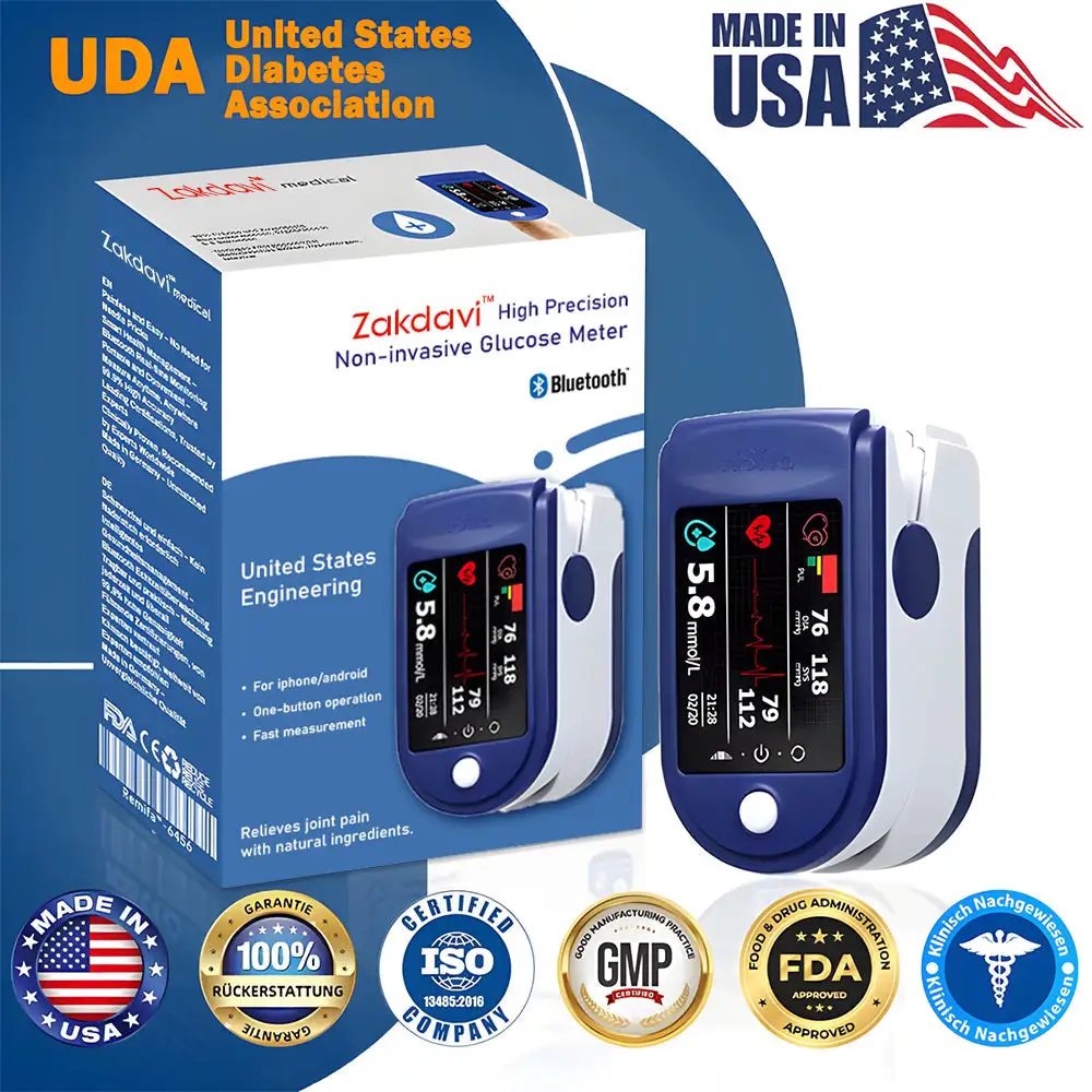 High Precision Non-invasive Glucose Meter 👨⚕️Clinical certification & 99.9% Accuracy - Image 14