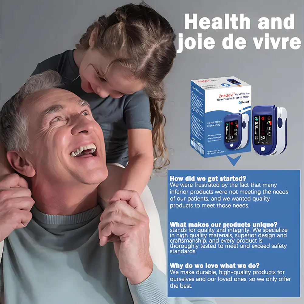 High Precision Non-invasive Glucose Meter 👨⚕️Clinical certification & 99.9% Accuracy - Image 15